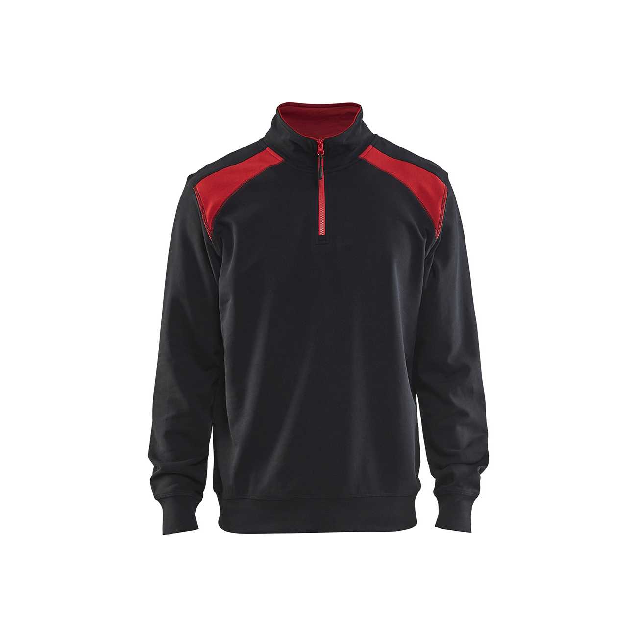 BLAKLADER 33531158 Half Zip 2 Tone Sweatshirt Work Sweatshirt MEN - 100% Cotton